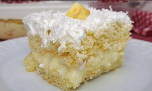 Bolo Gelado de Abacaxi